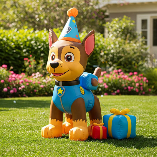 Paw Patrol Chase Pup Dog 4 Foot Yard Inflatable Blow Up Birthday Party Gift