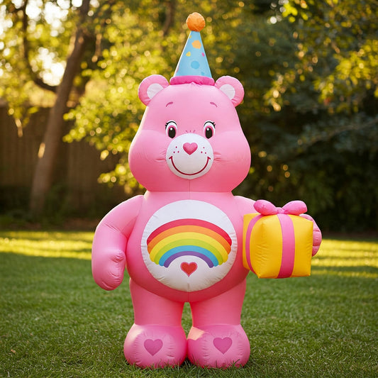 Care Bears Cheer Bear 4 Foot Yard Inflatable Blow Up Birthday Party Gift