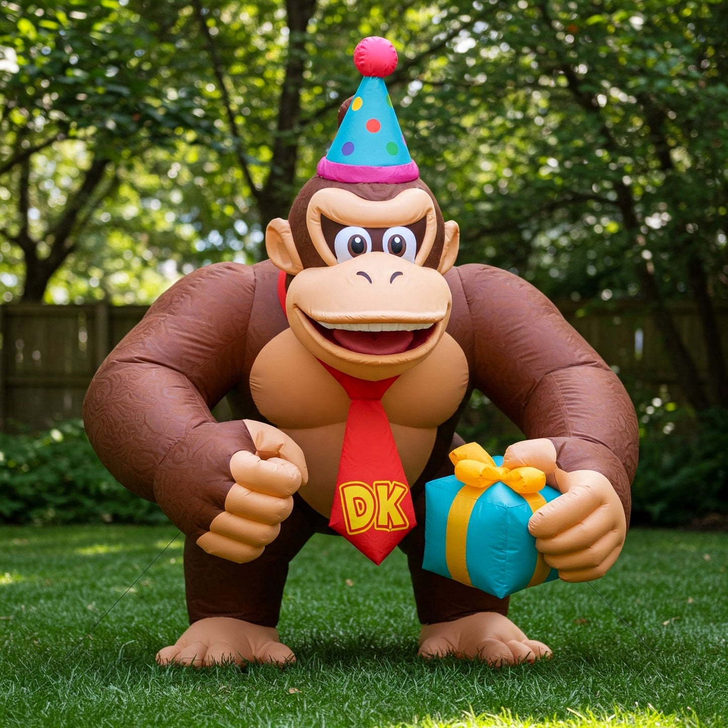 Super Mario bros Donkey Kong 4 Foot Yard Inflatable Blow Up Birthday Party Gift