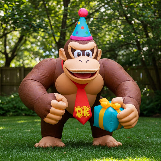 Super Mario bros Donkey Kong 4 Foot Yard Inflatable Blow Up Birthday Party Gift