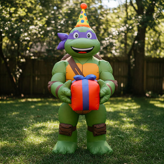 TMNT Ninja Turtles Donatello Donnie 4 Foot Yard Inflatable Blow Up Birthday Party Gift