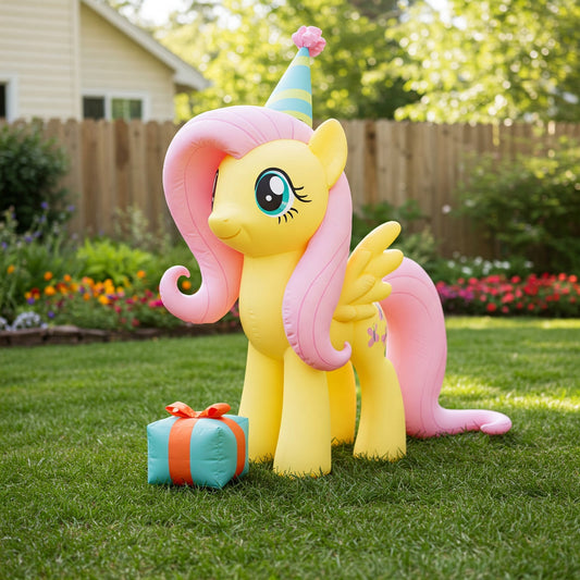 My Little Pony Fluttershy 4 Foot Yard Inflatable Blow Up Birthday Party Gift