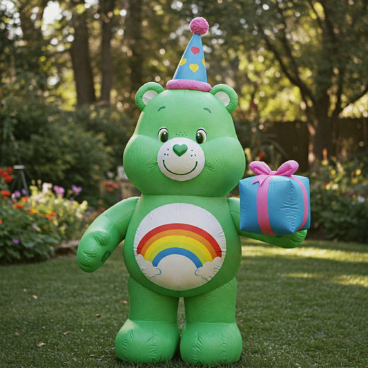 Care Bears Good Luck Bear 4 Foot Yard Inflatable Blow Up Birthday Party Gift
