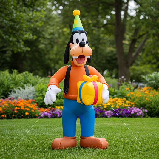 Mickey Mouse Clubhouse Goofy 4 Foot Yard Inflatable Blow Up Birthday Party Gift