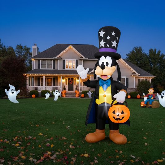 Mickey Mouse Clubhouse Goofy Magician Costume 4 Foot Yard Inflatable Blow Up Halloween Party Gift