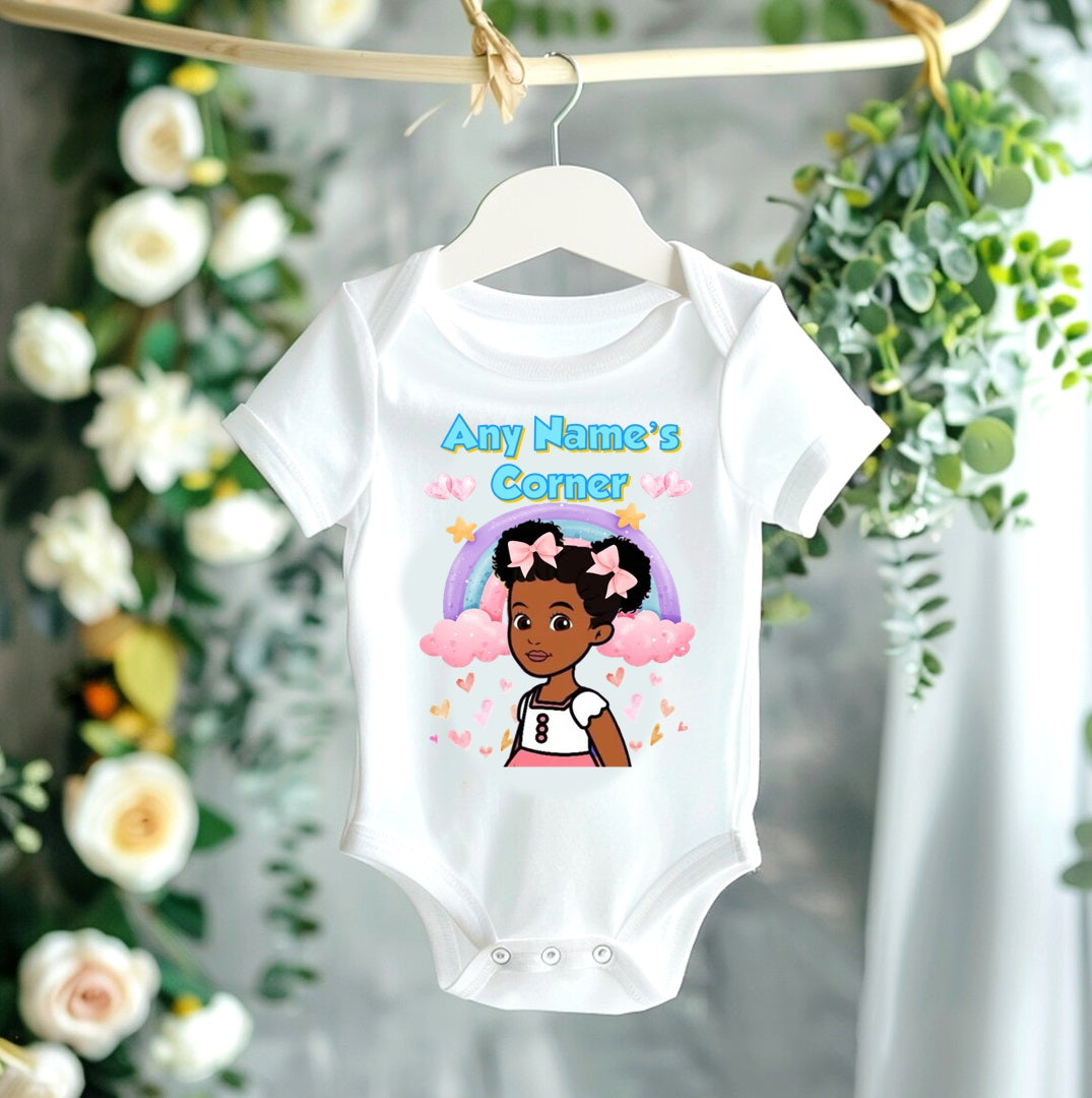 All Sizes Gracie's Corner Custom Personalized Name Rainbow Ribbon Sewn Tutu Outfit Set Dress