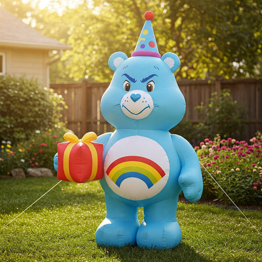 Care Bears Grumpy Bear 4 Foot Yard Inflatable Blow Up Birthday Party Gift