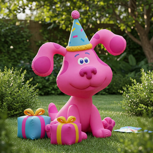 Blue's Clues Magenta 4 Foot Yard Inflatable Blow Up Birthday Party Gift