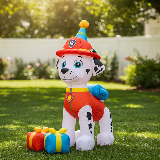 Paw Patrol Marshall Pup Dog 4 Foot Yard Inflatable Blow Up Birthday Party Gift
