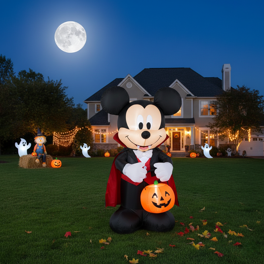 Mickey Mouse Clubhouse Mickey Vampire Costume 4 Foot Yard Inflatable Blow Up Halloween Party Gift
