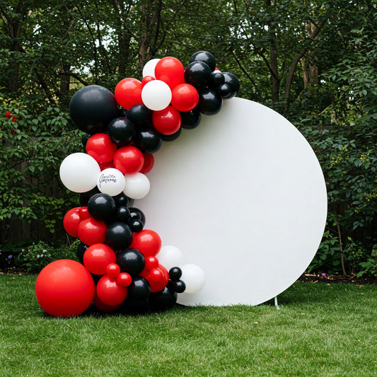 164 pcs Cars Mickey Mouse Ladybug Pokemon Black Red White Balloon Arch Garland Kit Birthday Party