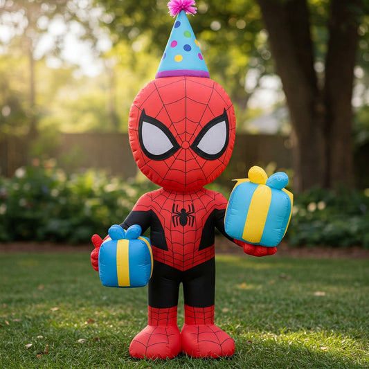 Spidey and his Amazing Friends Spin Miles 4 Foot Yard Inflatable Blow Up Birthday Party Gift