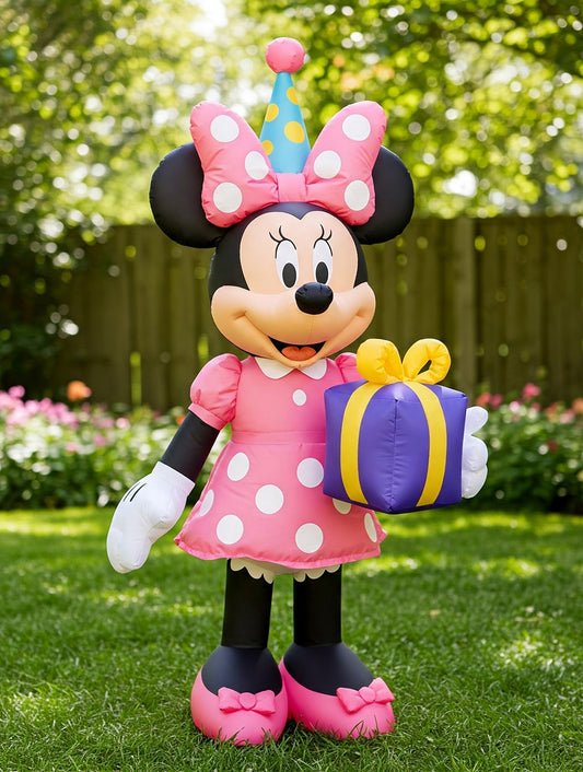 Mickey Mouse Clubhouse Minnie Pink 4 Foot Yard Inflatable Blow Up Birthday Party Gift