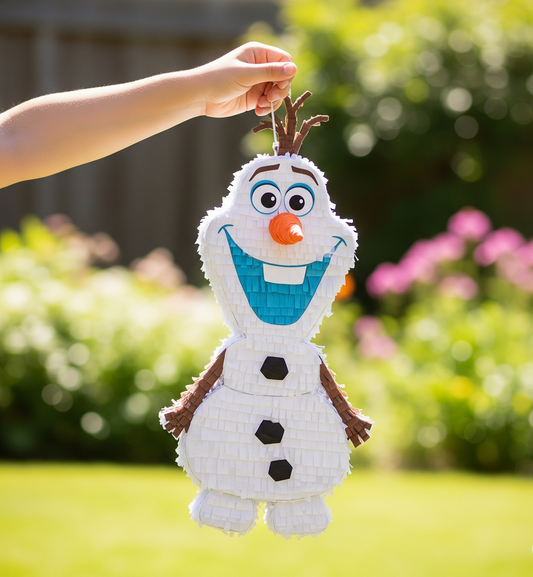 Disney Frozen Snowman Olaf 24" Piñata with Stick & Blindfold Birthday Party Gift