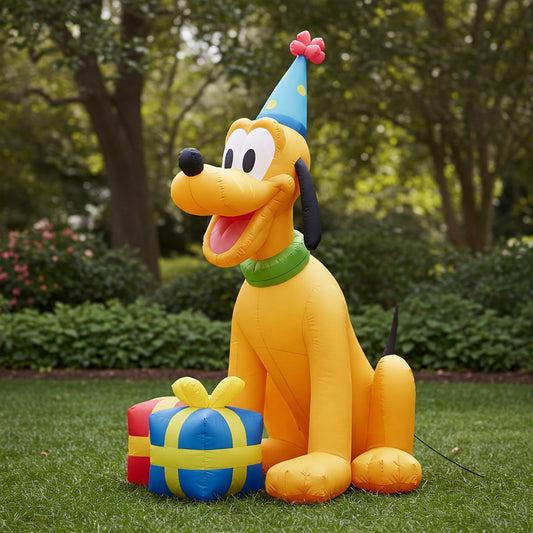 Mickey Mouse Clubhouse Pluto 4 Foot Yard Inflatable Blow Up Birthday Party Gift