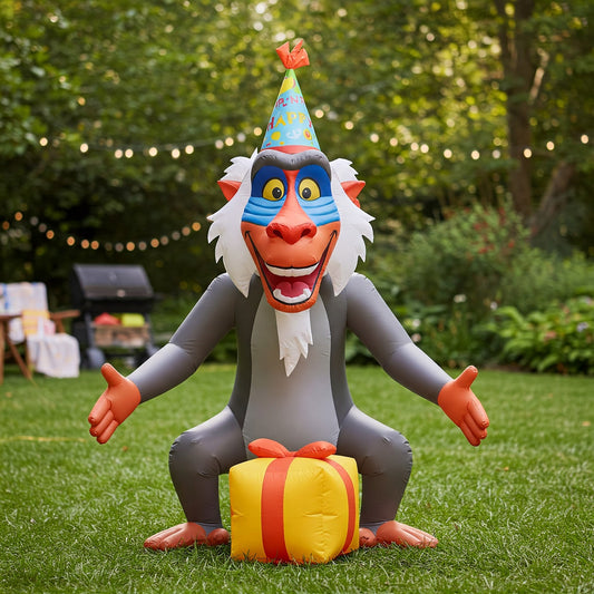 The Lion King Rafiki 4 Foot Yard Inflatable Blow Up Birthday Party Gift