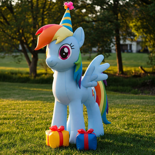 My Little Pony Rainbow Dash 4 Foot Yard Inflatable Blow Up Birthday Party Gift