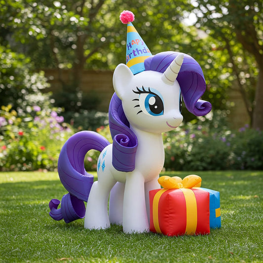 My Little Pony Rarity 4 Foot Yard Inflatable Blow Up Birthday Party Gift
