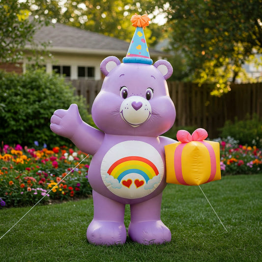 Care Bears Share Bear 4 Foot Yard Inflatable Blow Up Birthday Party Gift