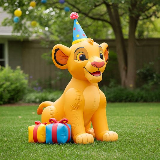 The Lion King Simba cub 4 Foot Yard Inflatable Blow Up Birthday Party Gift