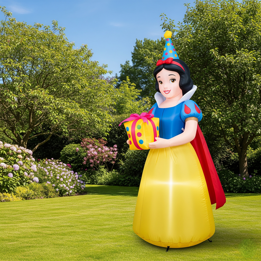 Disney Princess Snow White 4 Foot Yard Inflatable Blow Up Birthday Party Gift