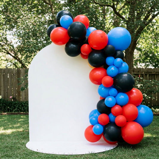 164 pcs Spidey Amazing Friends Inspired Red Black Blue Balloon Arch Garland Kit Birthday Party Gift