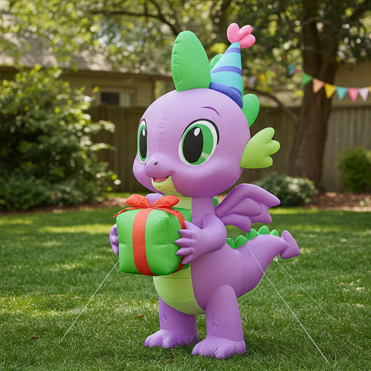 My Little Pony Spike 4 Foot Yard Inflatable Blow Up Birthday Party Gift