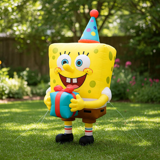 SpongeBob SquarePants 4 Foot Yard Inflatable Blow Up Birthday Party Gift