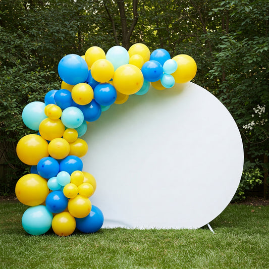 164 pcs SpongeBob Blue Yellow Aqua Balloon Arch Garland Kit Birthday Party