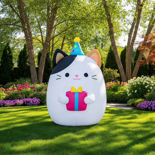 Squishmallows Cam the Cat 4 Foot Yard Inflatable Blow Up Birthday Party Gift