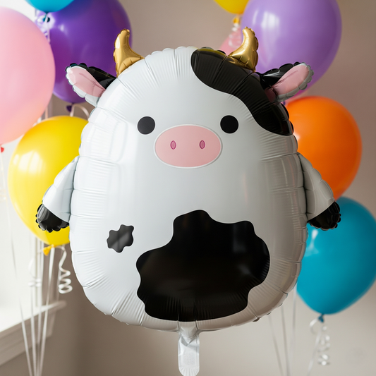 Squishmallows Connor the Cow 4 Foot Foil Balloon Birthday Party Gift