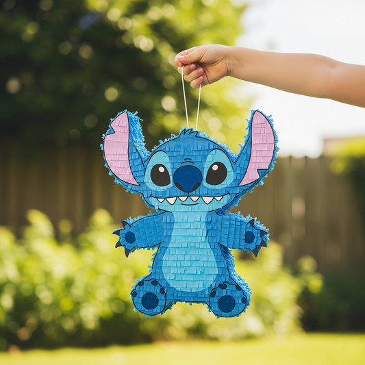Disney Lilo & Stitch Alien 24" Piñata with Stick & Blindfold Birthday Party Gift