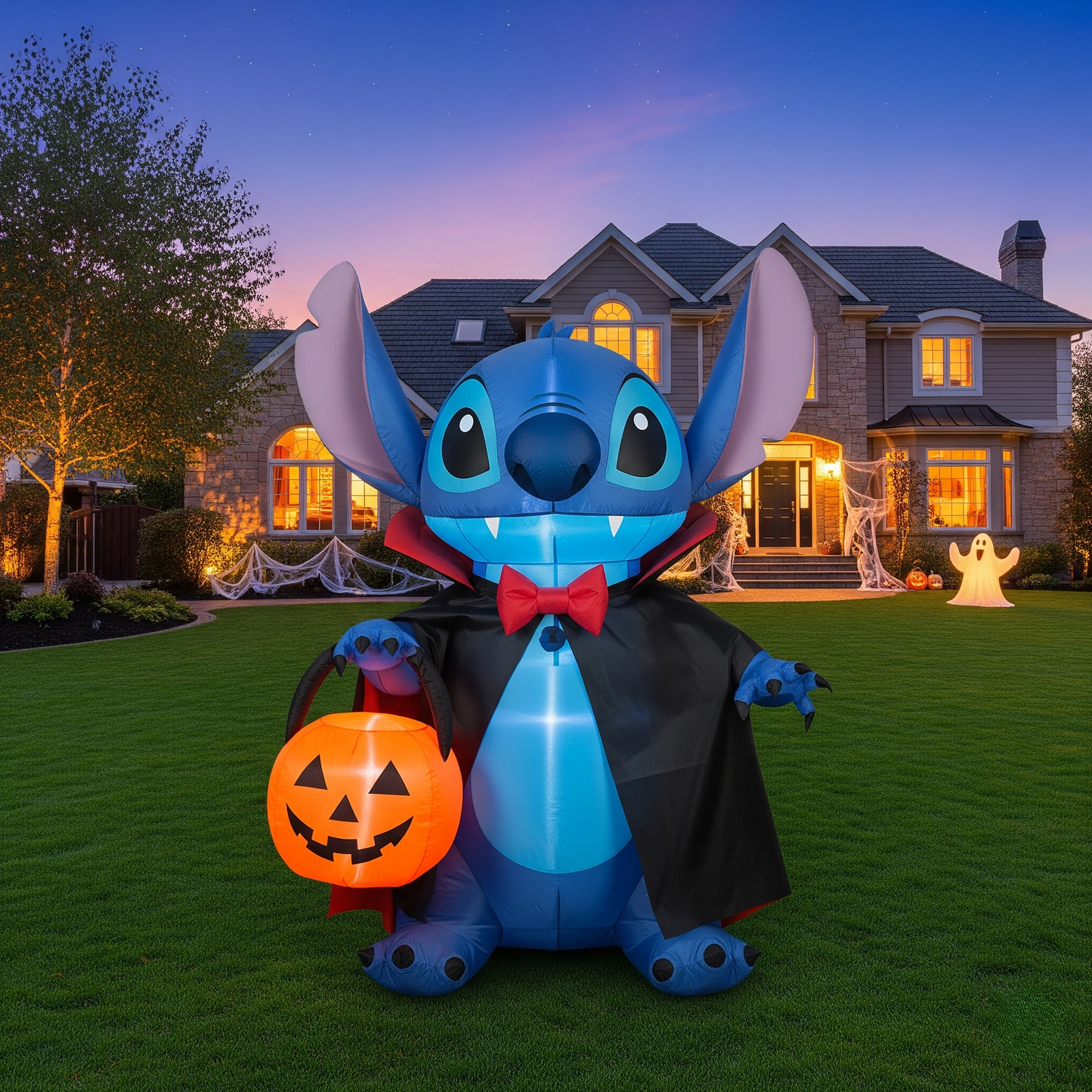 Stitch Alien Vampire Costume 4 Foot Yard Inflatable Blow Up Halloween Party Gift