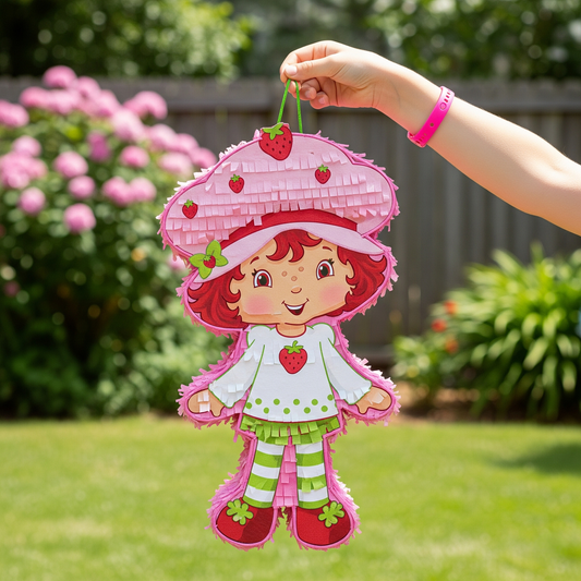 Strawberry Shortcake 24" Piñata with Stick & Blindfold Birthday Party Gift