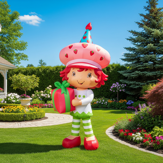 Strawberry Shortcake 4 Foot Yard Inflatable Blow Up Birthday Party Gift