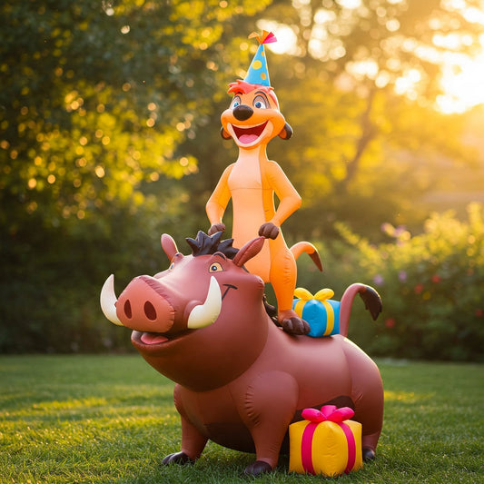 The Lion King Timon & Pumbaa 4 Foot Yard Inflatable Blow Up Birthday Party Gift