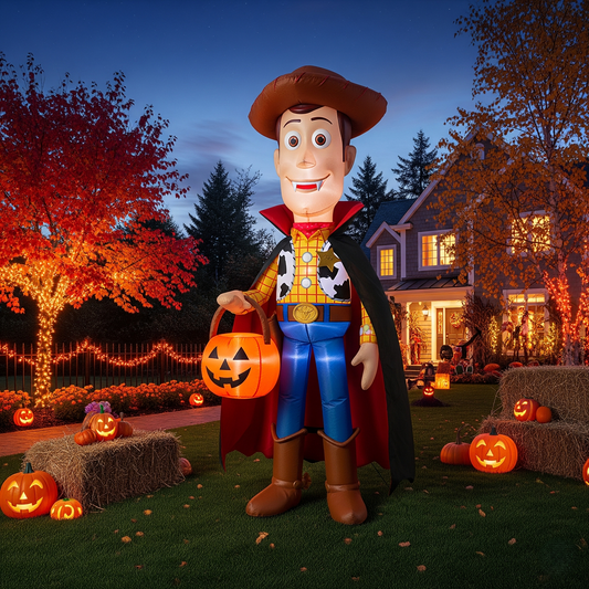 Toy Story Woody Vampire Costume 4 Foot Yard Inflatable Blow Up Halloween Party Gift