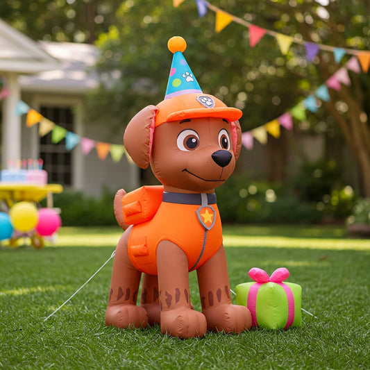 Paw Patrol Zuma Pup Dog 4 Foot Yard Inflatable Blow Up Birthday Party Gift